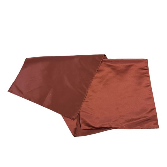 Dining Room Table Runner Burnt Umber Brown Shimmer Fall Autumn Thanksgiving - Picture 3 of 5